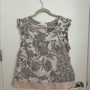 Sleeveless top from Anthropologie